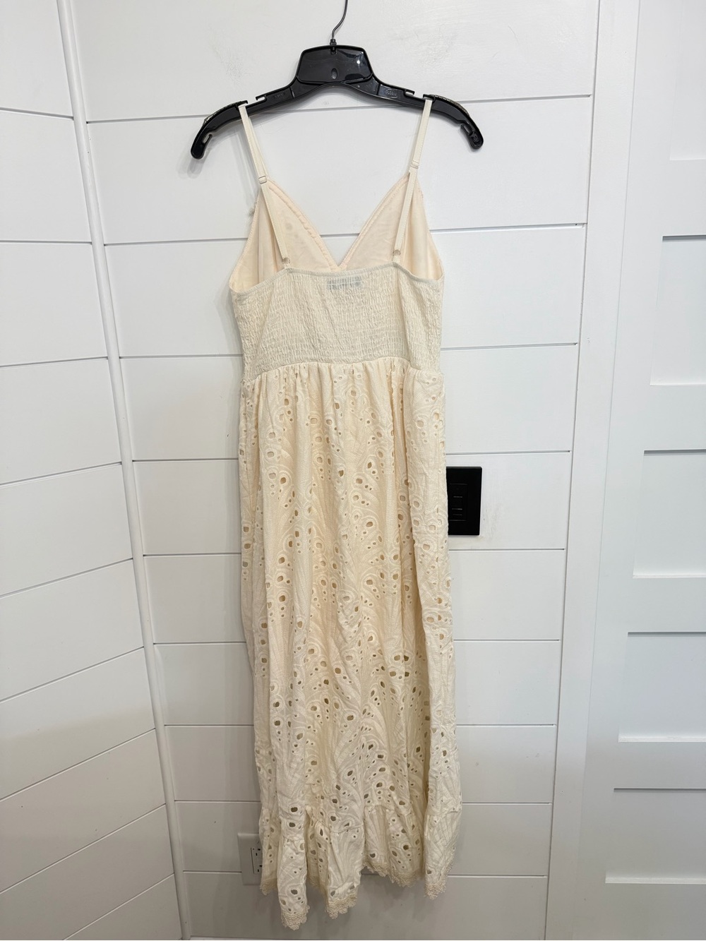 Jasmine Ivory Eyelet Embroidered Cotton Boho Midi Dress L/XL 8071 - Picture 3 of 11